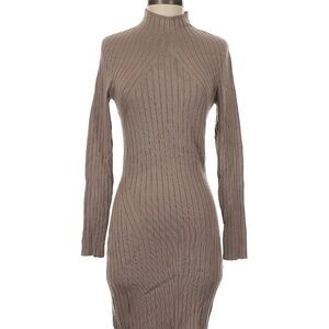 Abercrombie Tan Slim Fit Sweater Dress size Small